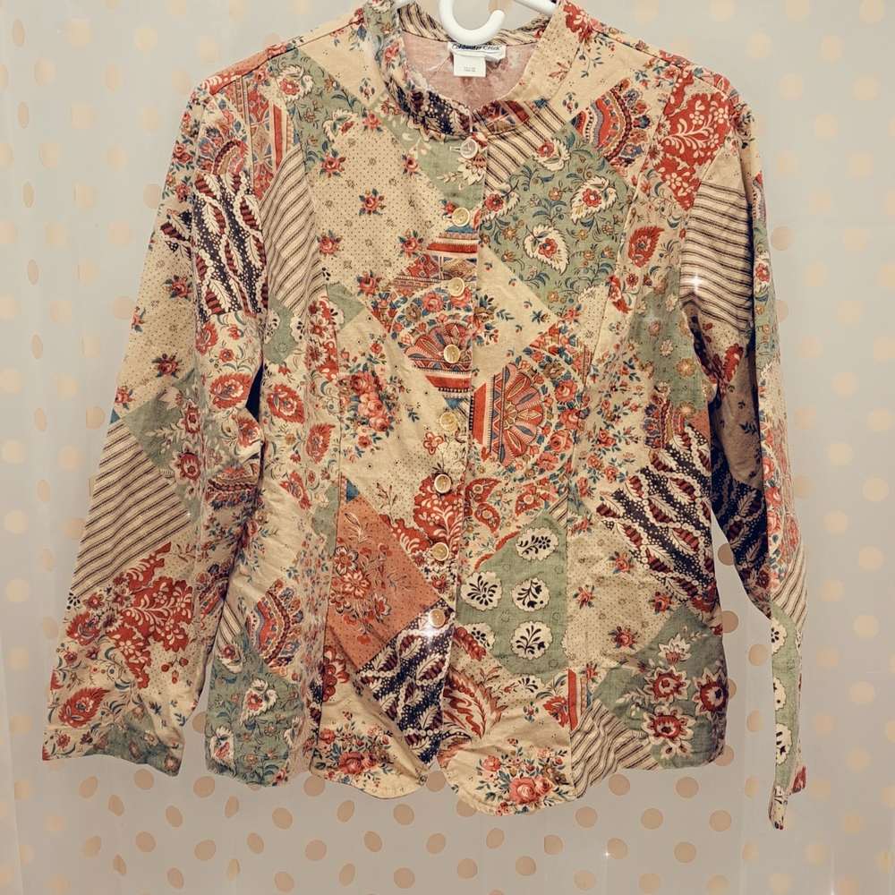 Patchwork Coat Jacket - Picture 4 of 5